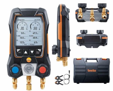 Elektroniczna oprawa zaworowa Testo 550s zestaw Basic 0564 5501 Elektroniczna oprawa zaworowa Testo 550s zestaw Basic 0564 5501