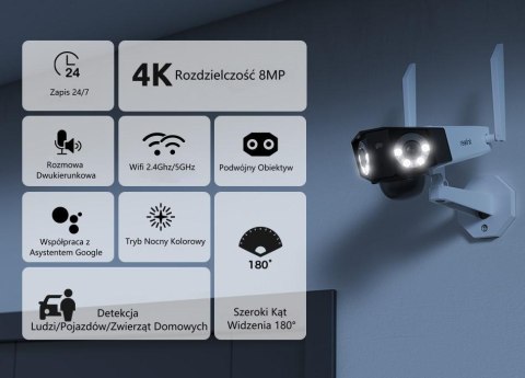 Kamera IP Reolink DUO Series W730 WiFi 4K 8MP LED 30m Kamera IP Reolink DUO Series W730 WiFi 4K 8MP LED 30m