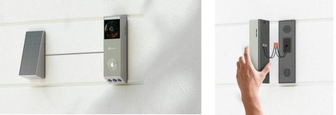 Wideodomofon Ezviz EP3x (3MP+2MP) zasilany bateriami z panelem słonecznym Wideodomofon Ezviz EP3x (3MP+2MP) zasilany bateriami z panelem słonecznym