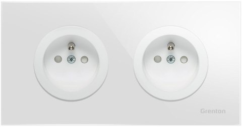 Gniadko podwójne typ F SOCKET białe Grenton Gniadko podwójne typ F SOCKET białe Grenton