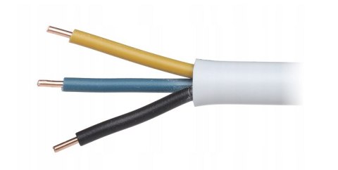 Przewód elektryczny drut okrągły YDY 450/750V 3x1,5mm2 1m MERCOR Przewód elektryczny drut okrągły YDY 450/750V 3x1,5mm2 1m MERCOR