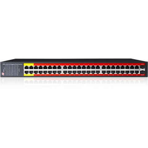 SWITCH POE GETFORT 48GE+2SFP Gigabit 800W SWITCH POE GETFORT 48GE+2SFP Gigabit 800W