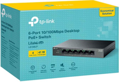 SWITCH TP-LINK LS106LP SWITCH TP-LINK LS106LP