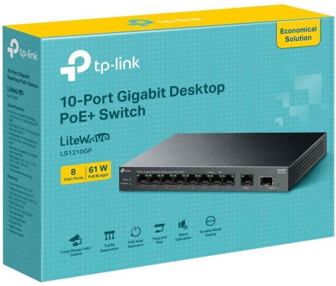 SWITCH TP-LINK LS1210GP SWITCH TP-LINK LS1210GP