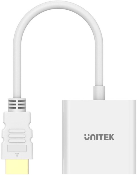Unitek Adapter HDMI na VGA, FullHD 60Hz, biały Unitek Adapter HDMI na VGA, FullHD 60Hz, biały