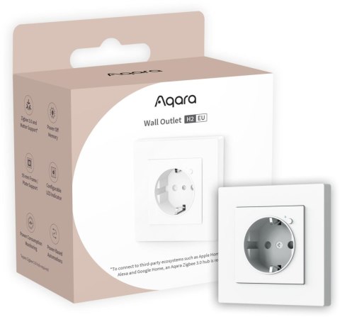 Aqara Wall Outlet H2 EU | Gniazdko elektryczne | Zigbee 3.0, Matter Aqara Wall Outlet H2 EU | Gniazdko elektryczne | Zigbee 3.0, Matter