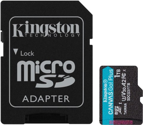 Karta pamięci microSD Kingston Canvas Go Plus microSDXC C10 UHS-I 1TB Karta pamięci microSD Kingston Canvas Go Plus microSDXC C10 UHS-I 1TB