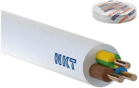 Przewód NKT YDY 3x1,5 żo 450/750V /100m/ Przewód NKT YDY 3x1,5 żo 450/750V /100m/