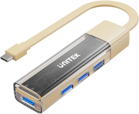 Unitek Hub dwukierunkowy USB C/USB A 5Gbps kremowy Unitek Hub dwukierunkowy USB C/USB A 5Gbps kremowy