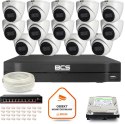 Zestaw monitoringu IP BCS Line 14x Kamera BCS-L-EIP14FSR3-AI1 Rejestrator z dyskiem 1TB Zestaw monitoringu IP BCS Line 14x Kamera BCS-L-EIP14FSR3-AI1 Rejestrator z dyskiem 1TB