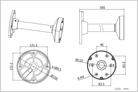 UCHWYT HIKVISION DS-1271ZJ-130-TRL UCHWYT HIKVISION DS-1271ZJ-130-TRL