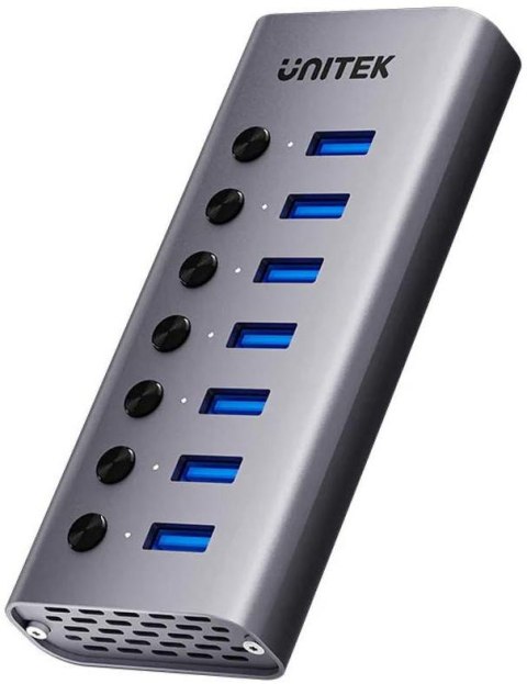 Unitek Hub USB A 3.0 7w1, 5Gbps z przełącznikami portów Unitek Hub USB A 3.0 7w1, 5Gbps z przełącznikami portów