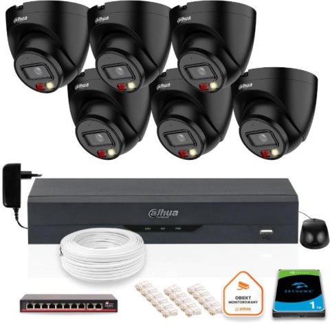 ZESTAW 6 Kamer IP Dahua 4mpx IPC-HDW1439V-A-IL-BLACK + DYSK 1TB ZESTAW 6 Kamer IP Dahua 4mpx IPC-HDW1439V-A-IL-BLACK + DYSK 1TB