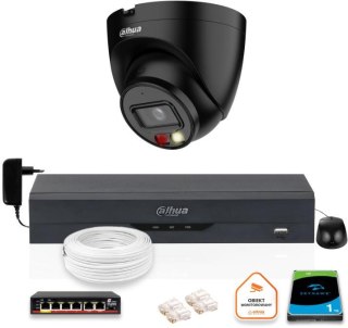 Zestaw monitoringu IP Dahua Kamera IP 4mpx dysk twardy