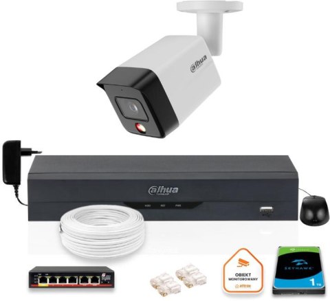 ZESTAW Kamera IP Dahua 6mpx IPC-HFW1639TC-A-IL-0280B-S6 + DYSK 1TB ZESTAW Kamera IP Dahua 6mpx IPC-HFW1639TC-A-IL-0280B-S6 + DYSK 1TB
