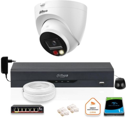 ZESTAW Kamera IP Dahua 8mpx IPC-HDW1839T-A-IL-0280B-S6 + DYSK 1TB ZESTAW Kamera IP Dahua 8mpx IPC-HDW1839T-A-IL-0280B-S6 + DYSK 1TB