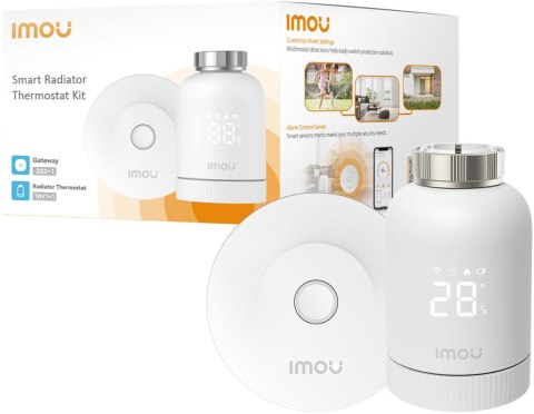 Zestaw Thermo Imou termostat i bramka KIT-TRV1-EU-2 Zestaw Thermo Imou termostat i bramka KIT-TRV1-EU-2
