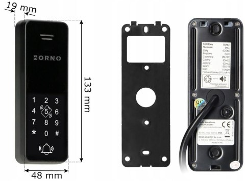Zestaw domofon ORNO OR-DOM-BA-933/B Zestaw domofon ORNO OR-DOM-BA-933/B