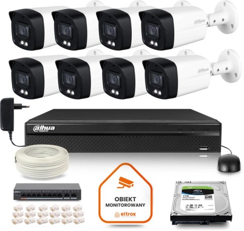 Zestaw monitoringu IP DAHUA 8 kamer IPC-HFW1439TL1-A-IL 4Mpx Zestaw monitoringu IP DAHUA 8 kamer IPC-HFW1439TL1-A-IL 4Mpx