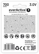 Akumulatorek 16340 / R-CR123 3V everActive 700mAh (1 szt.) z zabezpieczeniem Akumulatorek 16340 / R-CR123 3V everActive 700mAh (1 szt.) z zabezpieczeniem