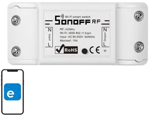 Inteligentny przełącznik WiFi + RF 433 Sonoff RF R2 Inteligentny przełącznik WiFi + RF 433 Sonoff RF R2