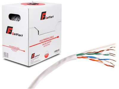 KABEL SKRĘTKA GETFORT PREMIUM CAT.5E U/UTP PVC 305m KABEL SKRĘTKA GETFORT PREMIUM CAT.5E U/UTP PVC 305m