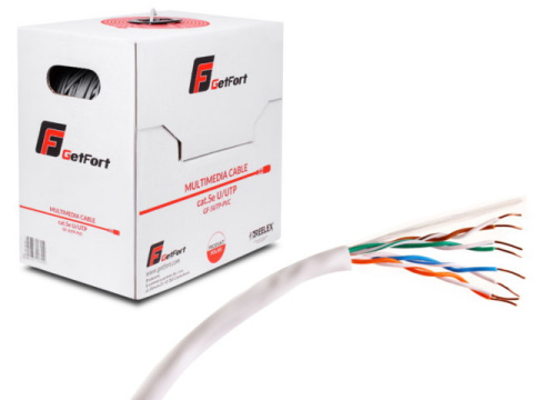 KABEL SKRĘTKA GETFORT PREMIUM CAT.5E U/UTP PVC 500m KABEL SKRĘTKA GETFORT PREMIUM CAT.5E U/UTP PVC 500m