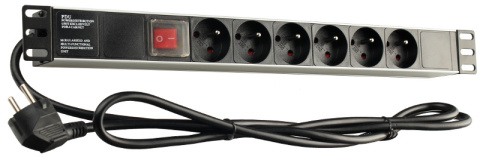 LISTWA ZASILAJĄCA RACK 19 CALI GETFORT LGF-06-Z LISTWA ZASILAJĄCA RACK 19 CALI GETFORT LGF-06-Z