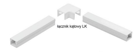 Osprzęt do listew elektroinstalacyjnych, łącznik kątowy BIAŁY LK 20x14 (1szt.) Osprzęt do listew elektroinstalacyjnych, łącznik kątowy BIAŁY LK 20x14 (1szt.)