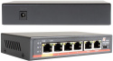 SWITCH POE GETFORT 4FE x POE + 2FE UPLINK 65W