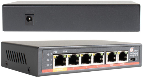 SWITCH POE GETFORT 4FE x POE + 2FE UPLINK 65W SWITCH POE GETFORT 4FE x POE + 2FE UPLINK 65W