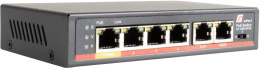 SWITCH POE GETFORT 4FE x POE + 2FE UPLINK 65W