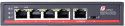 SWITCH POE GETFORT 4GE+1GE 90W (POE-IN)