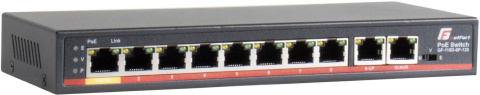 SWITCH POE GETFORT 8FE x POE + 2FE UPLINK 120W POE+ SWITCH POE GETFORT 8FE x POE + 2FE UPLINK 120W POE+