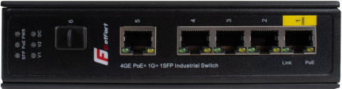 SWITCH POE GETFORT PRZEMYSŁOWY POE 4GE+1GE+1SFP (-40/80) SWITCH POE GETFORT PRZEMYSŁOWY POE 4GE+1GE+1SFP (-40/80)