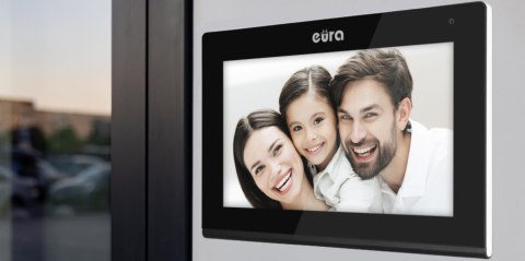 WIDEODOMOFON EURA VDP-97C5 czarny, lcd 7", wi-fi, czytnik zbliżeniowy, Tuya WIDEODOMOFON EURA VDP-97C5 czarny, lcd 7", wi-fi, czytnik zbliżeniowy, Tuya