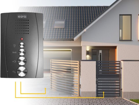 Domofon EURA ADP-12A3 ''INVITO' głośnomówiący, bezsłuchawkowy Domofon EURA ADP-12A3 ''INVITO' głośnomówiący, bezsłuchawkowy