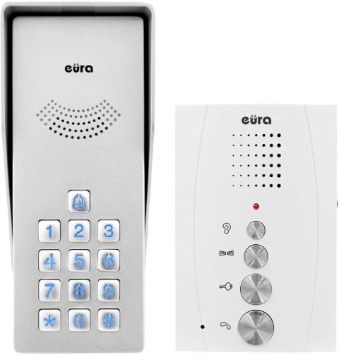Domofon EURA ADP-38A3 ENTRA bialy Domofon EURA ADP-38A3 ENTRA bialy