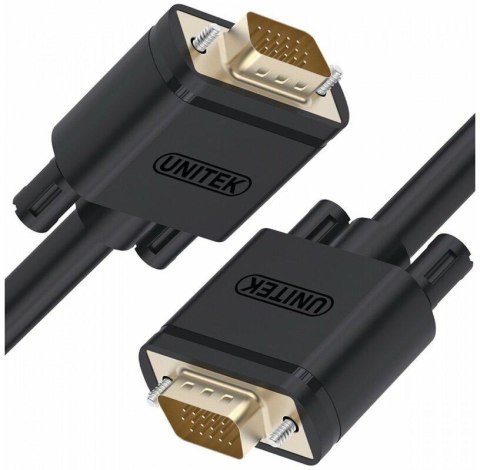 Kabel VGA Unitek Y-C511G Premium VGA HD15 M/M 1m Kabel VGA Unitek Y-C511G Premium VGA HD15 M/M 1m