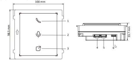 Moduł czytnika zbliżeniowego 13,56MHz HIKVISION DS-KD-M Moduł czytnika zbliżeniowego 13,56MHz HIKVISION DS-KD-M