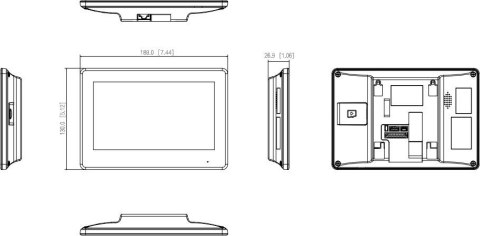 Monitor wideodomofonu DAHUA VTH5422HB-W Monitor wideodomofonu DAHUA VTH5422HB-W
