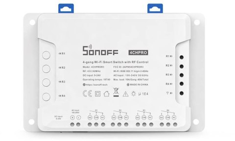 SONOFF sterownik 4-kanałowy 10A WiFi 4CHR3 SONOFF sterownik 4-kanałowy 10A WiFi 4CHR3