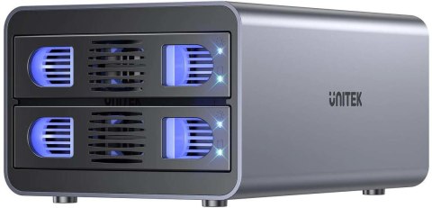Unitek Obudowa RAID do dysku SATA 2.5''/3.5'' 4 tryby 40TB USB C 10Gb/s Unitek Obudowa RAID do dysku SATA 2.5''/3.5'' 4 tryby 40TB USB C 10Gb/s