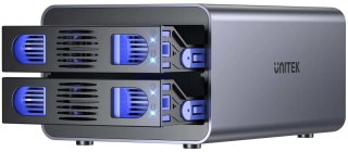Unitek Obudowa RAID do dysku SATA 2.5''/3.5'' 4 tryby 40TB USB C 10Gb/s