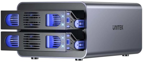 Unitek Obudowa RAID do dysku SATA 2.5''/3.5'' 4 tryby 40TB USB C 10Gb/s Unitek Obudowa RAID do dysku SATA 2.5''/3.5'' 4 tryby 40TB USB C 10Gb/s