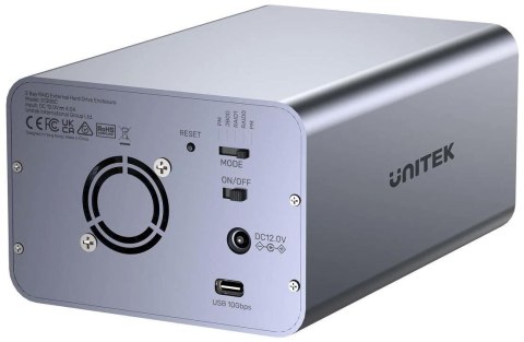 Unitek Obudowa RAID do dysku SATA 2.5''/3.5'' 4 tryby 40TB USB C 10Gb/s Unitek Obudowa RAID do dysku SATA 2.5''/3.5'' 4 tryby 40TB USB C 10Gb/s