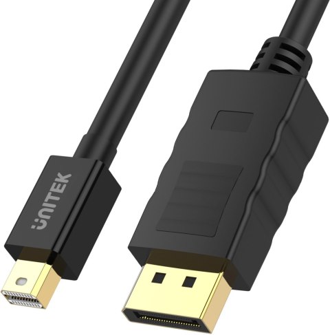 Unitek Y-C611BK przewód miniDisplayport/Displayport M/M 2m Unitek Y-C611BK przewód miniDisplayport/Displayport M/M 2m