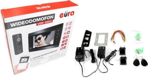 WIDEODOMOFON EURA VDP-00C5 CZARNY TUYA WIDEODOMOFON EURA VDP-00C5 CZARNY TUYA