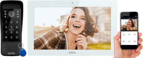 WIDEODOMOFON EURA VDP-86A3 - monitor 10" biały TUYA WIDEODOMOFON EURA VDP-86A3 - monitor 10" biały TUYA