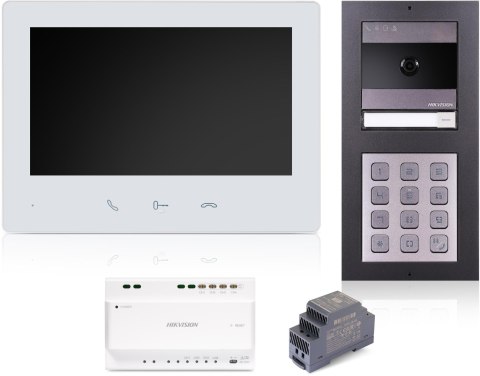WIDEODOMOFON HIKVISION DS-KIS704EY-ACW2/Aluminium WIDEODOMOFON HIKVISION DS-KIS704EY-ACW2/Aluminium